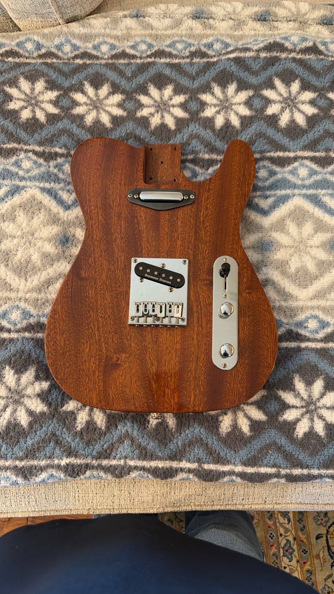 Telecaster Style mahogany Solid Body With Seymour Duncan pick up 