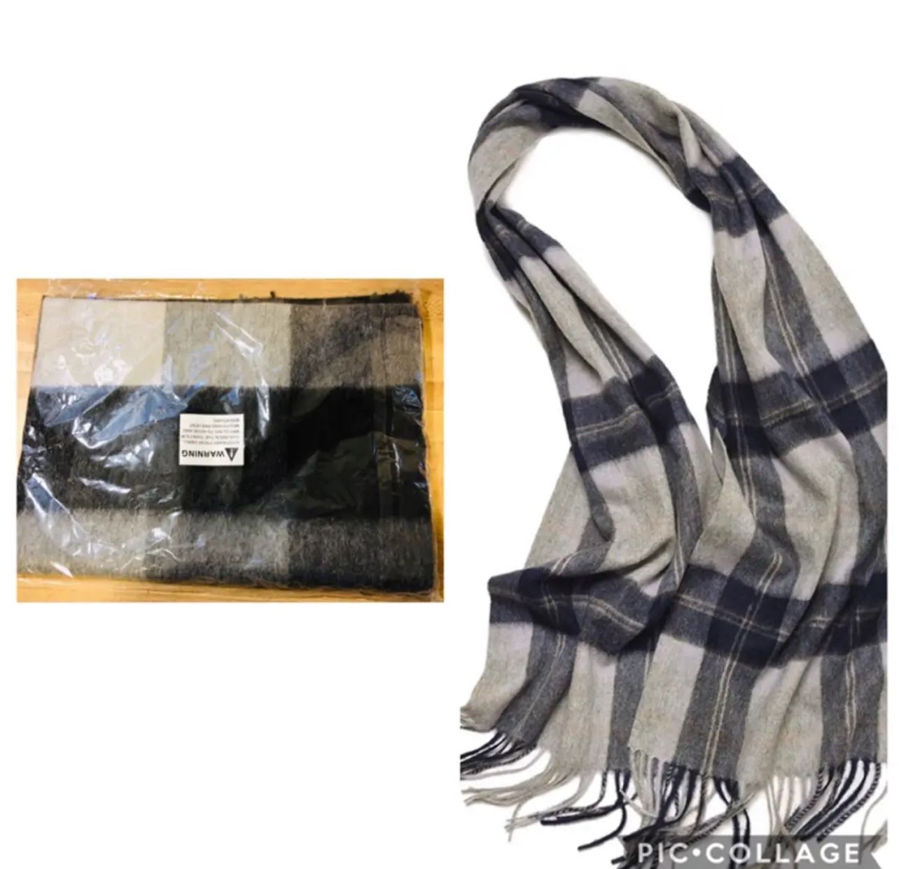 New Wool Winter Scarf Mens Women Plaid Fashion Scarves Shawls and Wraps(pick up only)