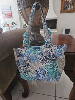 Vera Bradley Shoulder Bag. Navy, Turquoise, Blue