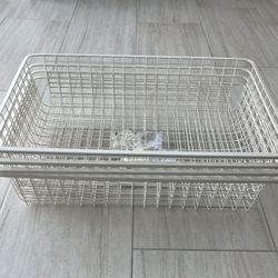 4 IKEA Algot 23.5X15X5.5" Basket Drawer 204.018.60 NEW