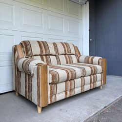 Vintage Retro Striped 1970s Loveseat •FREE DELIVERY•