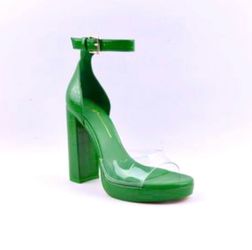 Green high heels