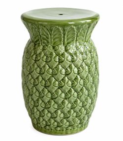 Vintage Green Ceramic Plant Stand