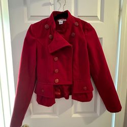 Bundle-Red Coat Jacket + Black Boots