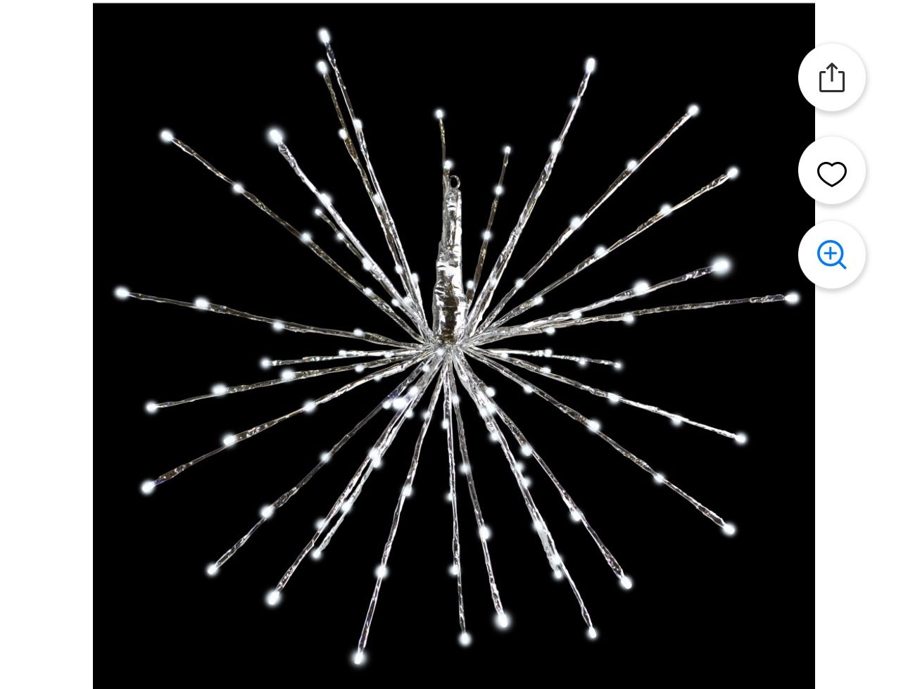 Christmas “Warm White” LED Spritzer Pure White 16 Inch — Holiday Bright Lights