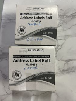 NEW in box dymo & seiko address label rolls bundle (2 boxes) 