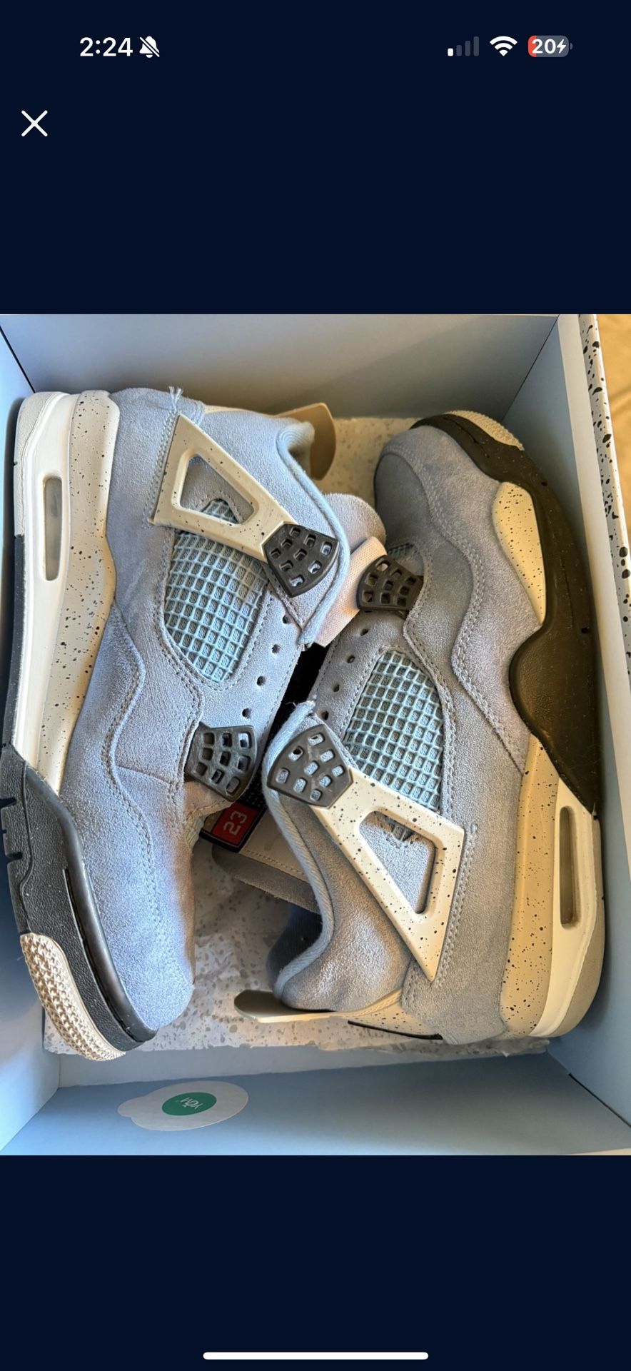 Jordan 4 University Blue Size 9