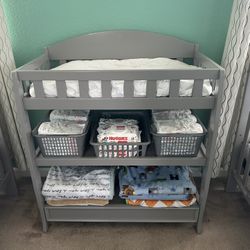Gray Changing Table 