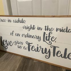 Wooden Sign 