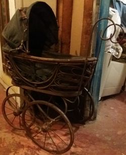 "ANTIQUE DOLL BUGGY"