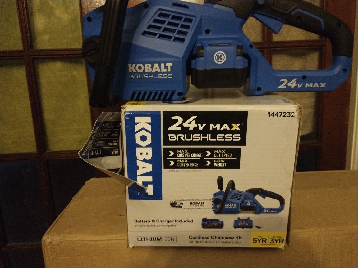 Kobalt 24 V Max Brushless Chainsaw 