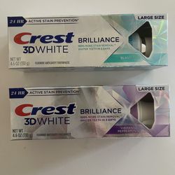 3D White Brilliance Blast Teeth Whitening Toothpaste 4.6oz ,(2) for $9