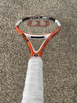 Raquette De Squash Wilson Ncode Nblade - Rouge Et Blanche - 27 Pouces - Occasion
