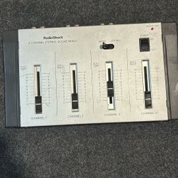 RadioShack four channel stereo sound mixer