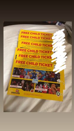 LEGO LAND TICKETS FOR KIDSS