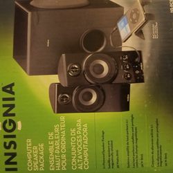 Insignia speakers for a computer