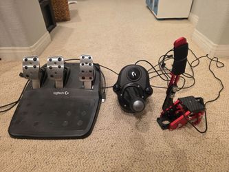 Logitech G Pedals and Shifter with Handbrake