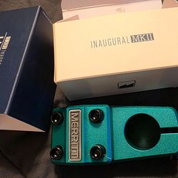 Brand New Merritt Inaugural MKII Top Load BMX Stem.