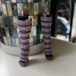 Monster High Clawdeen Wolf 1st Wave Purple Boots Shoes