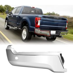 BXZ Rear Bumper End Cap Face Bar Steel Driver Left w/Sensor Hole for 2017-2022 Ford F250 F350 F450 Super Duty