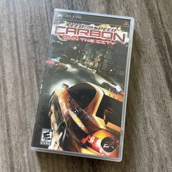 EXCELLENT CONDITION! PSP NEED FOR SPEED CARBON OWN THE CITY CIB