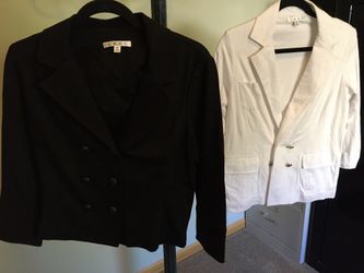 Cabi set of 2 jackets black and white