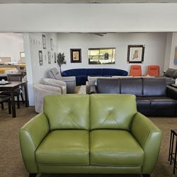 100% Real Leather Sofa-Myia 