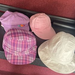 All For $15.. All Vintage Ladies Hat .. White Is Soft Leather 