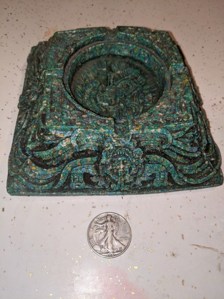 Vintage Turquoise Ashtray/Dish