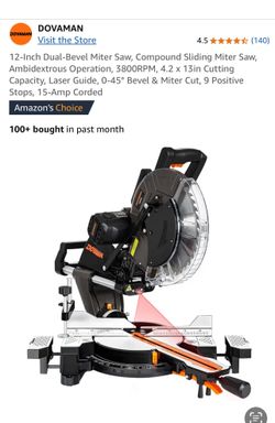 Never Used! New 12-Inch Dual-Bevel Miter Saw With Stand