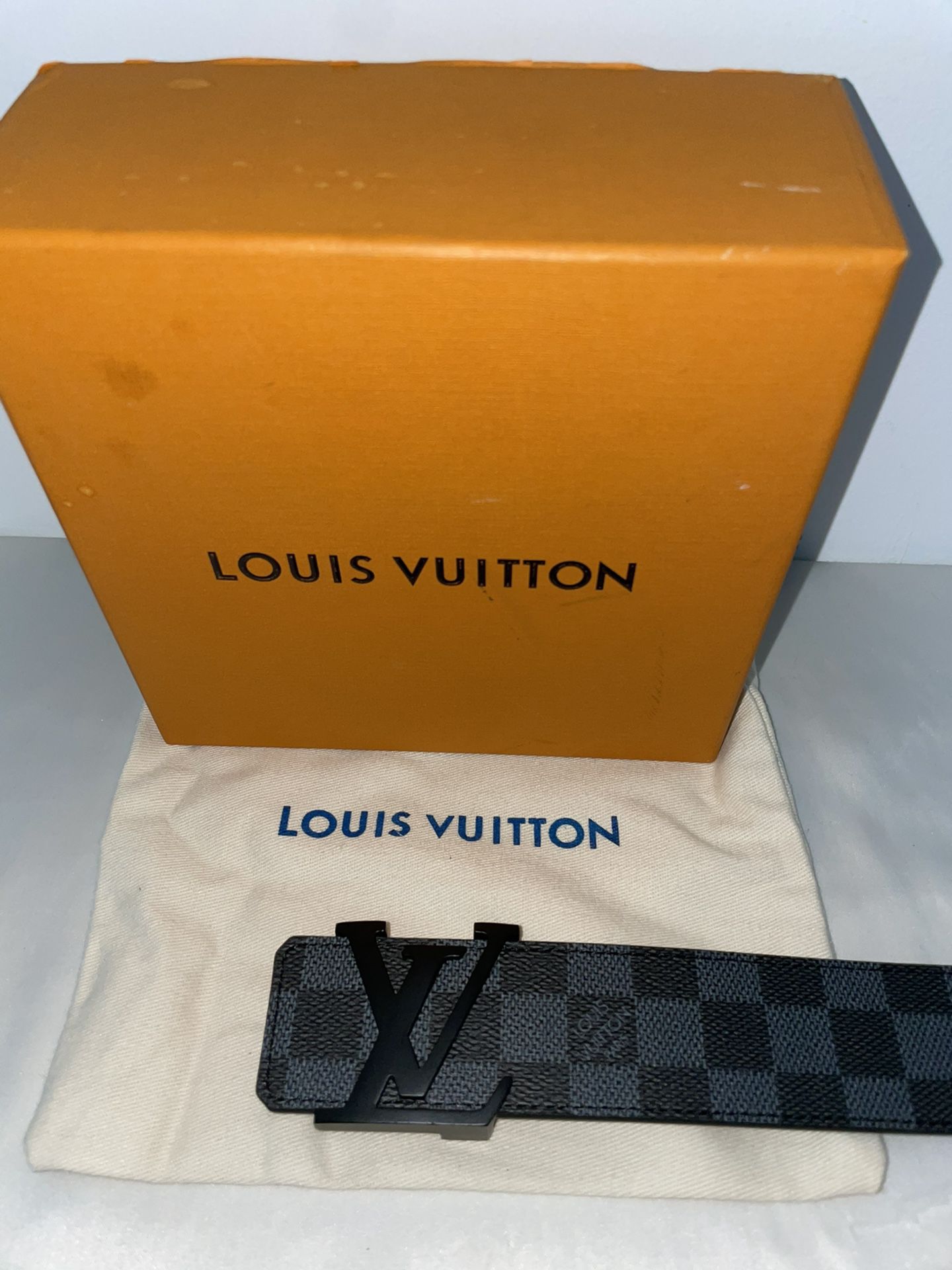 Louis Vuitton Belt Initiales Damier Graphite Black/Grey for Sale in Tucson,  AZ - OfferUp