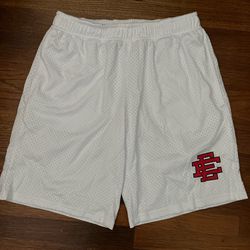White and Red Eric Emanuel Shorts