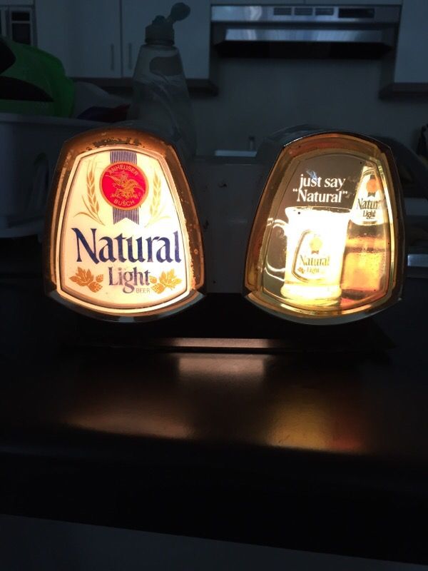 Natural Light Cash Register Beer Sign