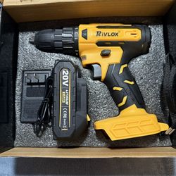 ELECTRIC DRILL DOUBLE THE ELECTRIC ENDURANCE  21 SETTINGS &  LED LIGHT 