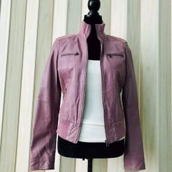 TRF. MOUTON LEATHER JACKET SIZE S