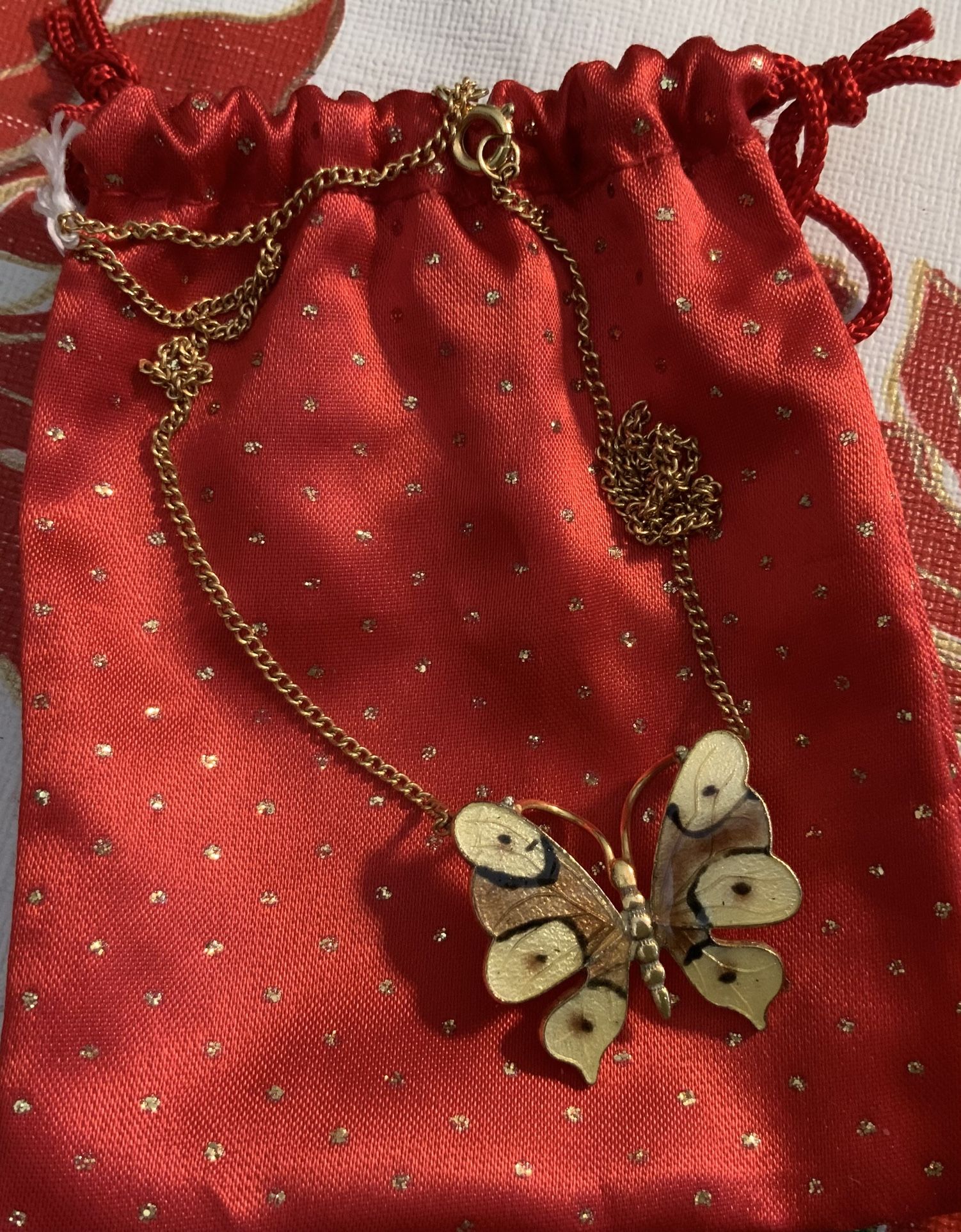 Vintage Butterfly Necklace