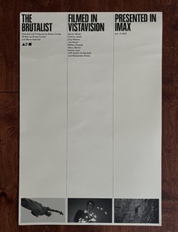 The Brutalist IMAX Movie Poster 24 X 16 Authentic