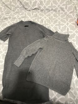 Women’s sweater dress or open shoulder sweater