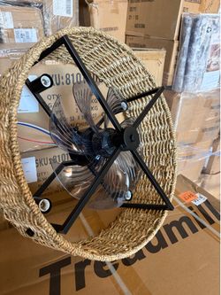 4-Light Farmhouse Indoor Ceiling Fan with remote control