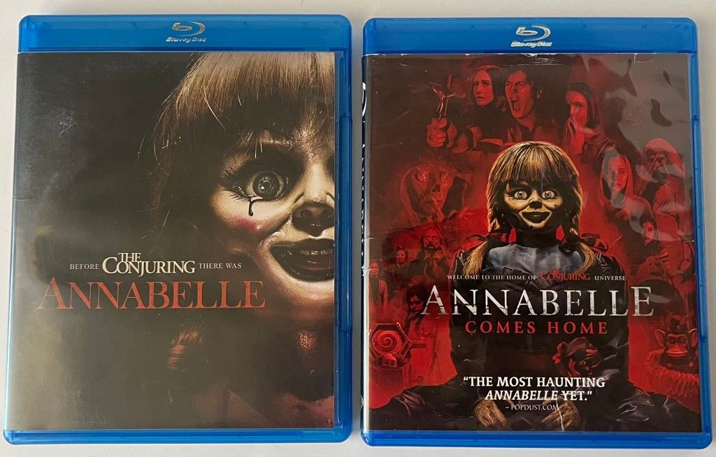 Lot of 2 Annabelle Movies Annabelle (2014) & Annabelle Comes Home (2019) Blu-ray