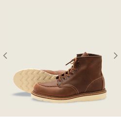 SIZE 7 RED WING WATERPROOF LEATHER SOFT TOE BOOTS BRAND NEW 