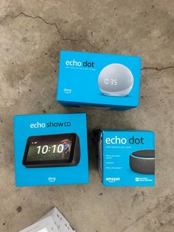 Amazon Echo Bundle – Echo Dot x2 and Echo Show 5