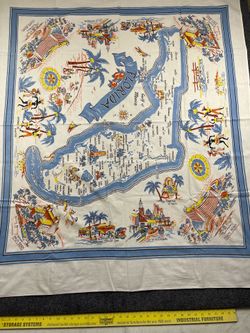 Vintage Florida Souvenir tablecloth