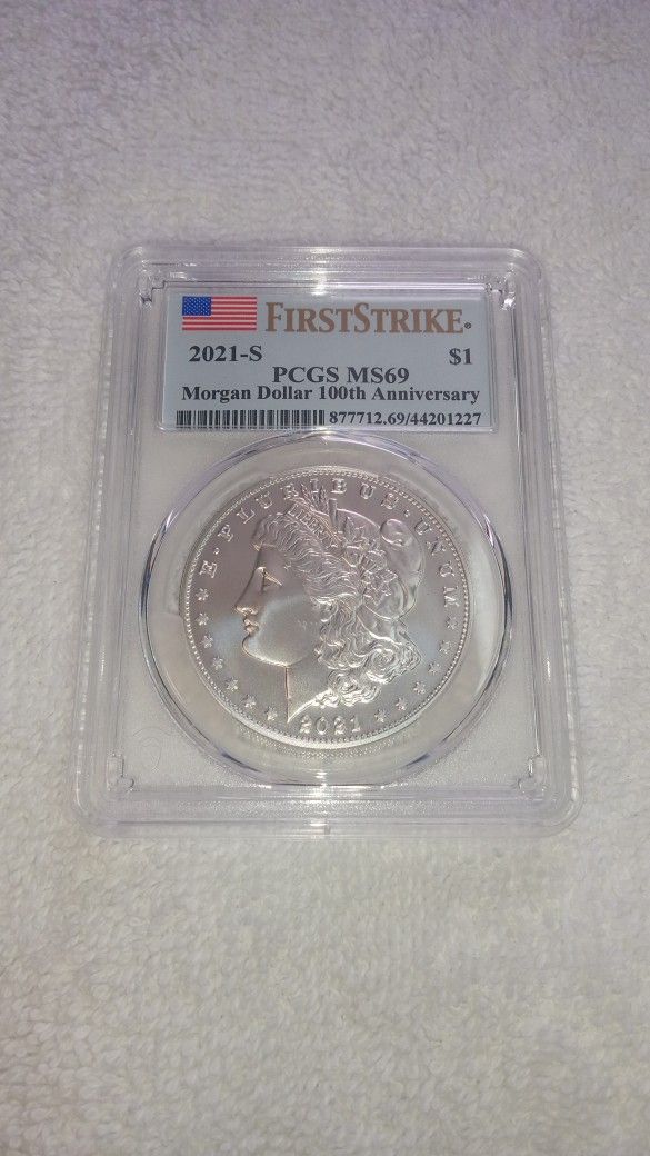 2021cc Ms70 & 2021s Ms69 Graded Pcgs. See Description.