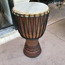Djembe Drum-XL Series -2 Color-Hard Wood-Full Leg from Mali