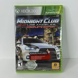 *NEW SEALED* Midnight Club Los Angeles Complete Edition Video Game For Xbox 360
