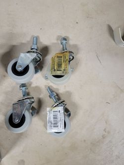 2-Inch Swivel Caster Wheels with Stem, Set of 4