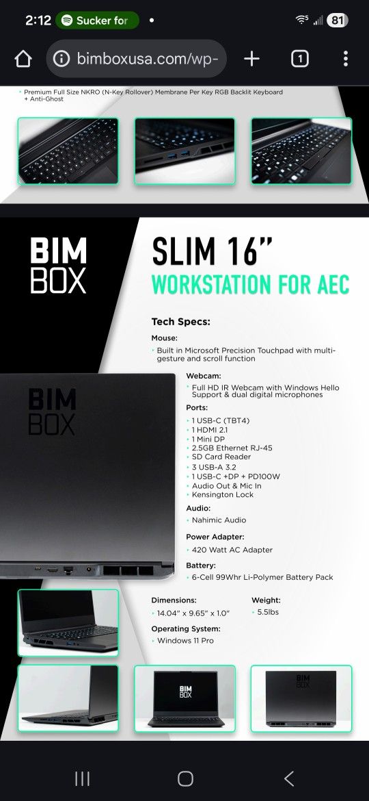 BIM BOX SLIM 16 PRO