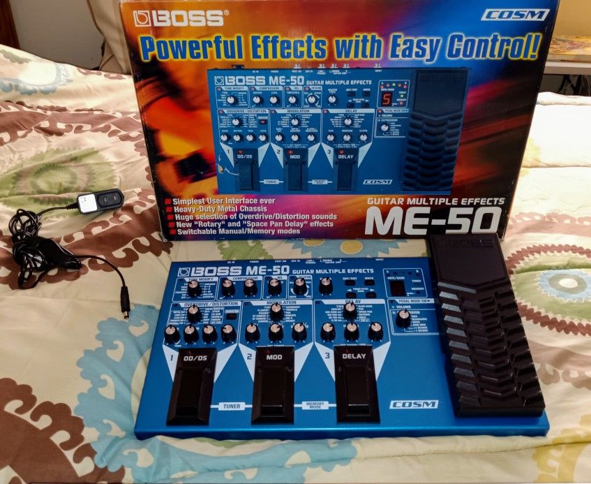Boss ME 50 Guitar Multiple Effects Floor Board In New In Box And