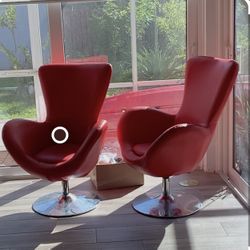 Tulip Side Chair Red 